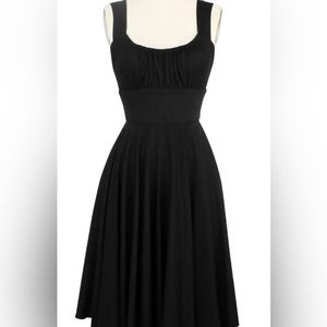 NORMA JEAN DRESS - BLACK RAYON STRETCH